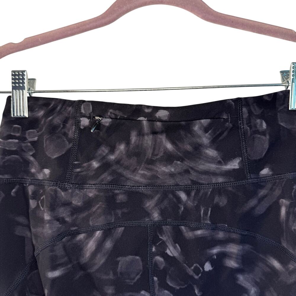 Sweaty Betty Power leggings sz small black & grey brush stroke print - Picture 6 of 6